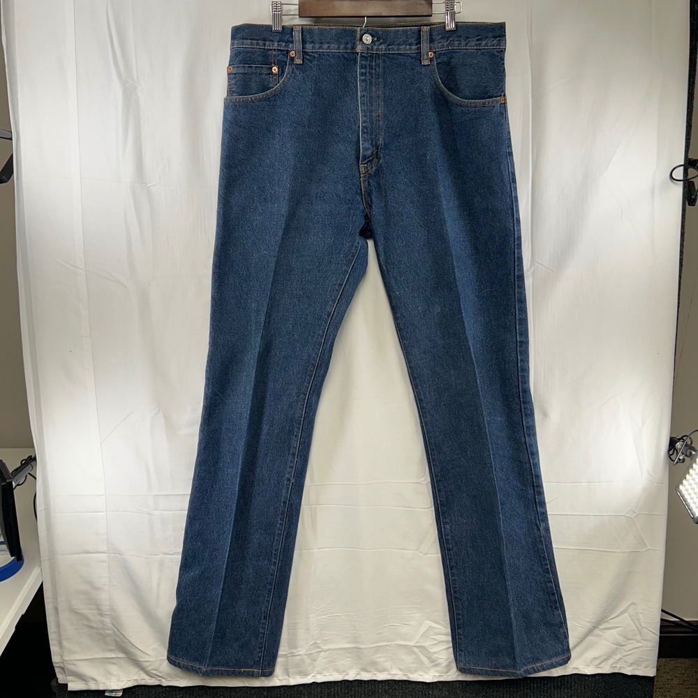 Levi's 517 Bootcut Jeans Men 38x38 Blue Denim High Rise Regular Fit